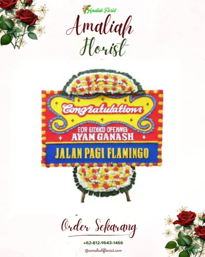 Bunga Papan Congratulation di Patas